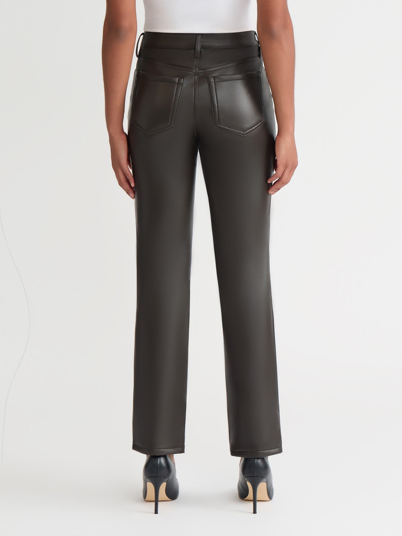 Lexington Straight Leg Pants, Vegan Leather