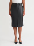Midi Skirt, Vegan Leather