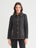 Plus Five-Button Quilted Jacket