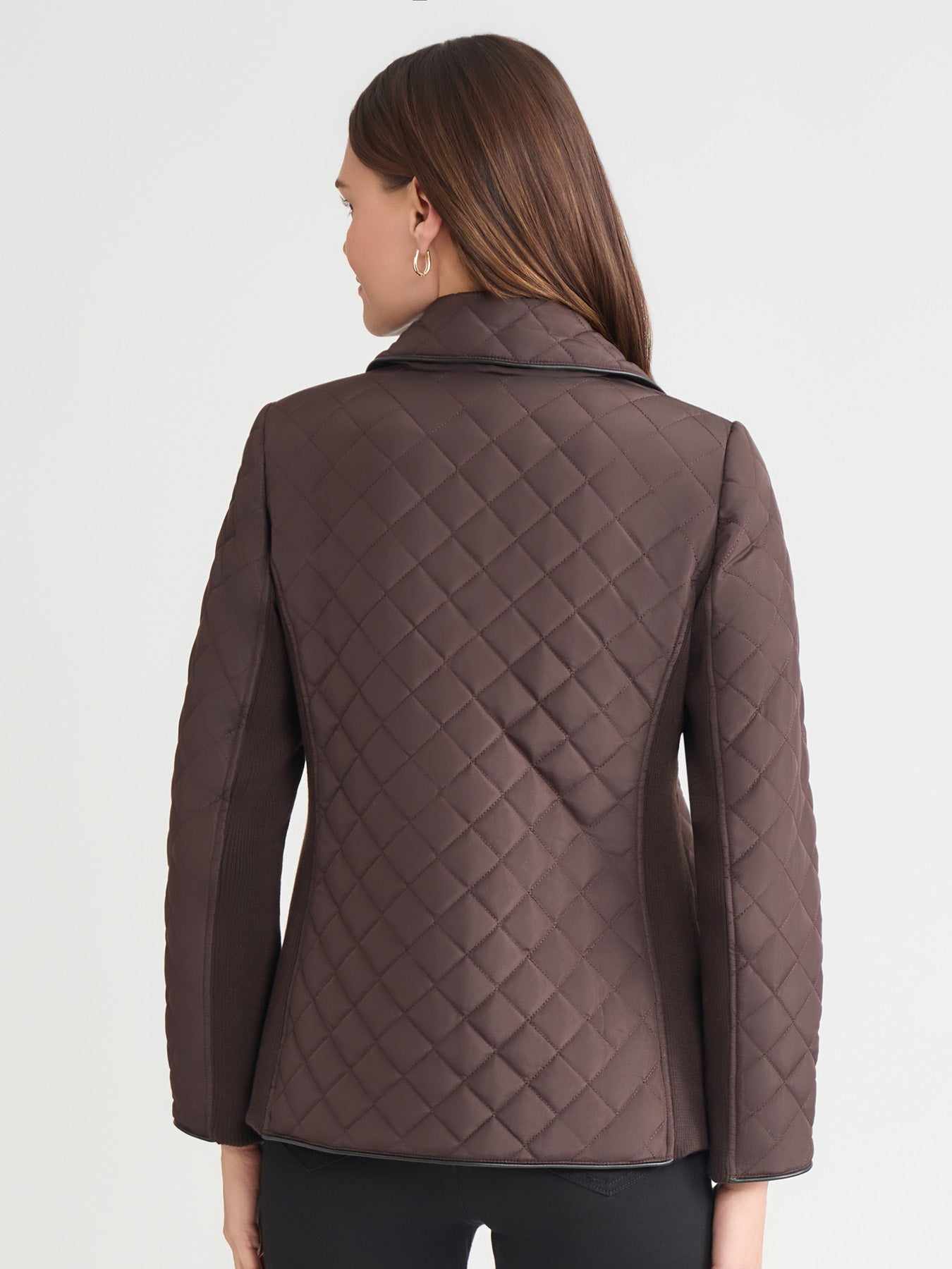 Petite Five-Button Quilted Jacket