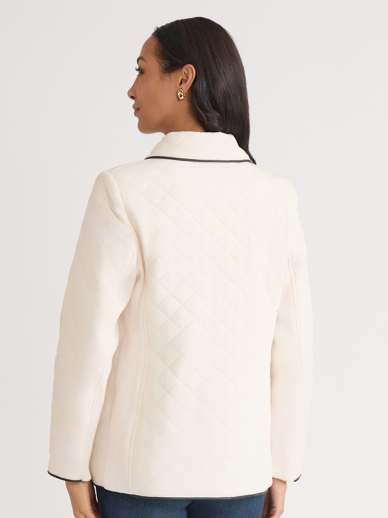 Quilted Snap Front Jacket