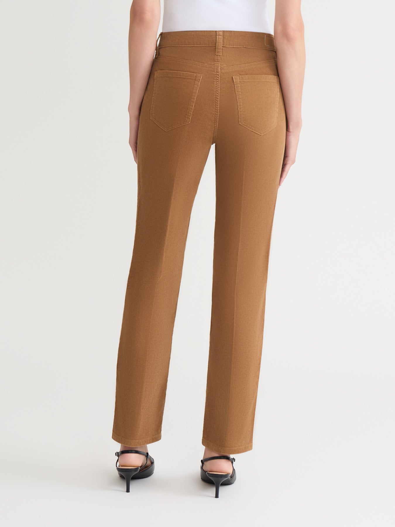 Petite Lexington Straight Leg Pants, Corduroy