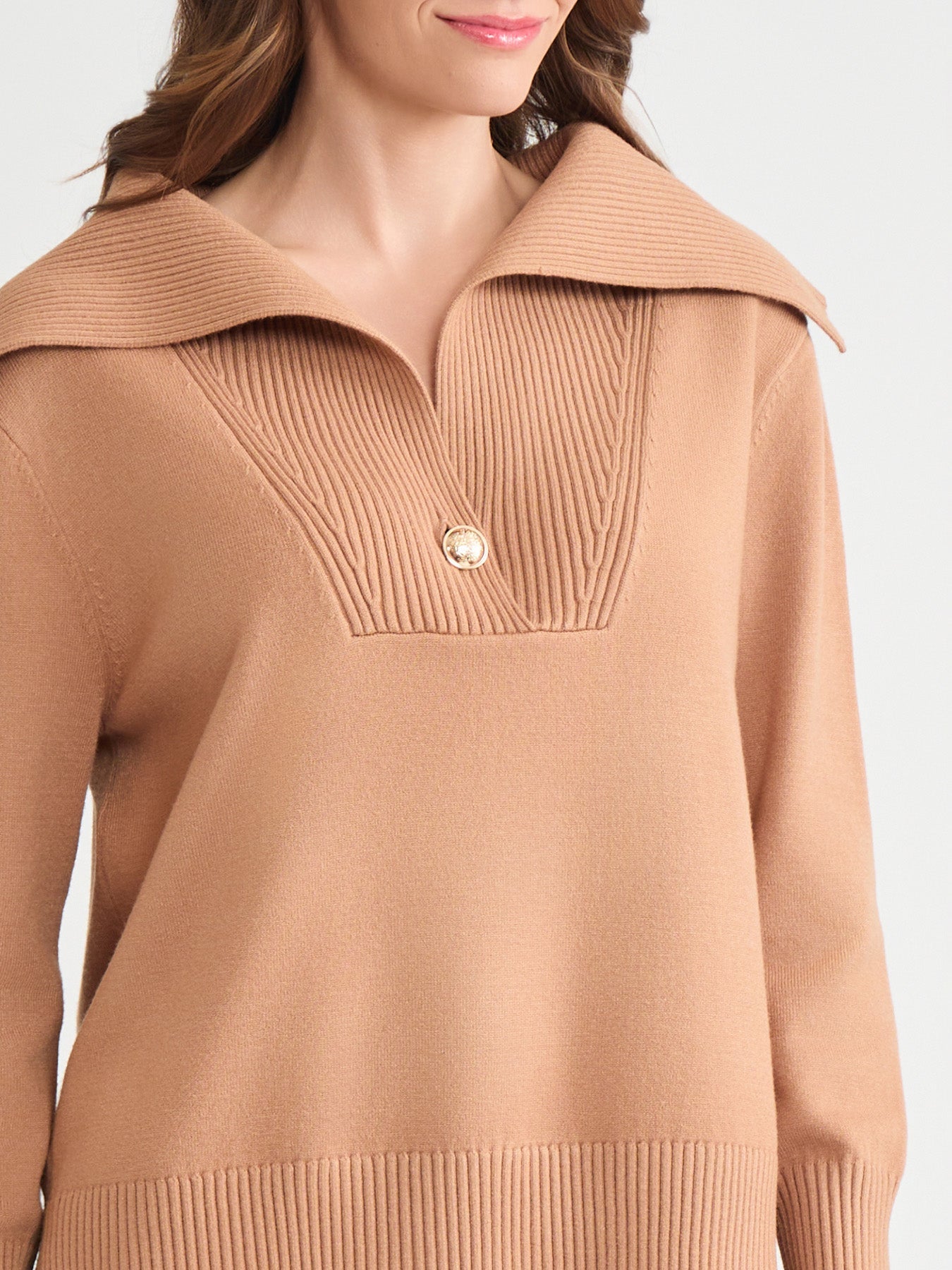 Oversized Collared Sweater