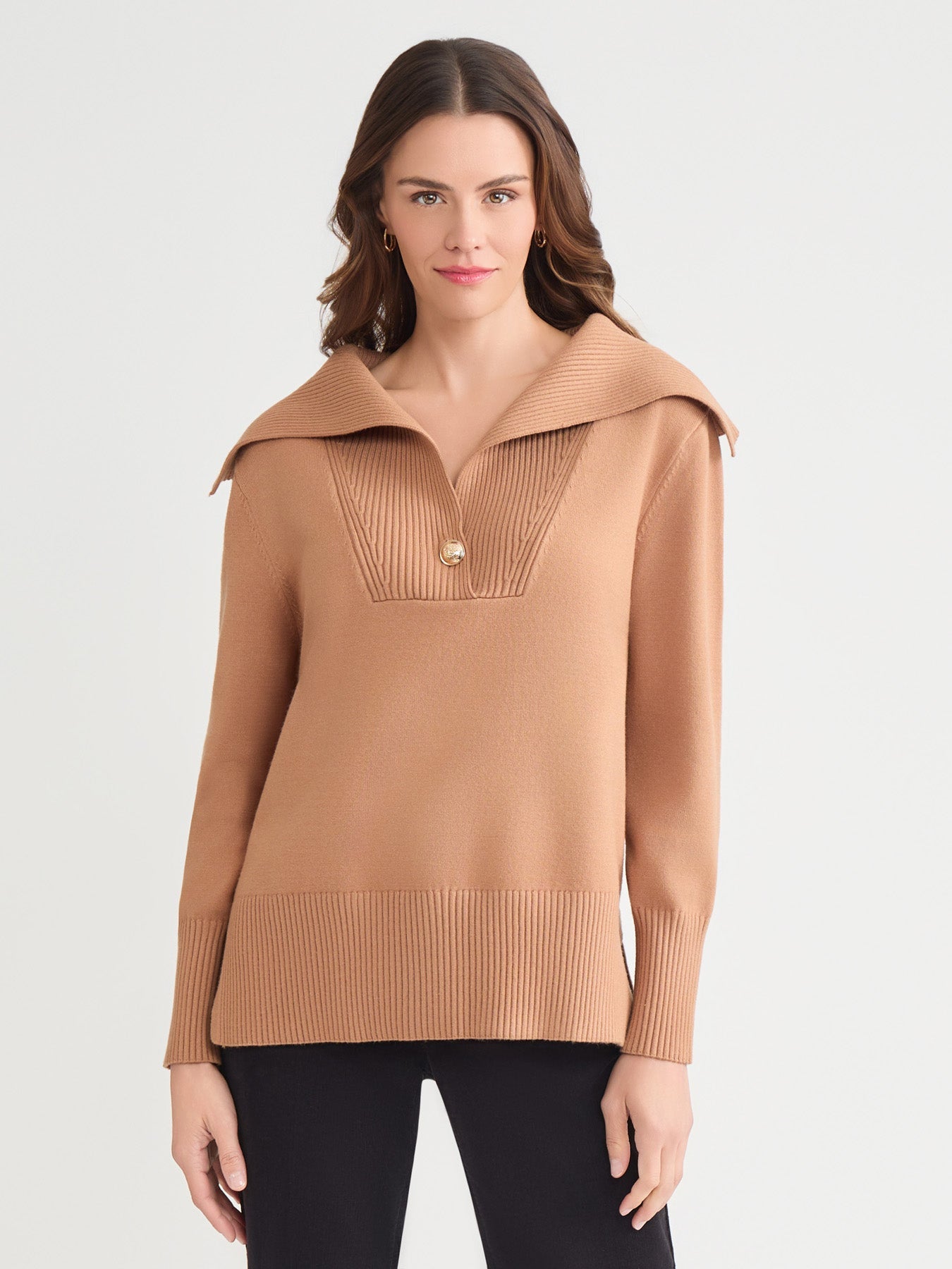 Oversized Collared Sweater