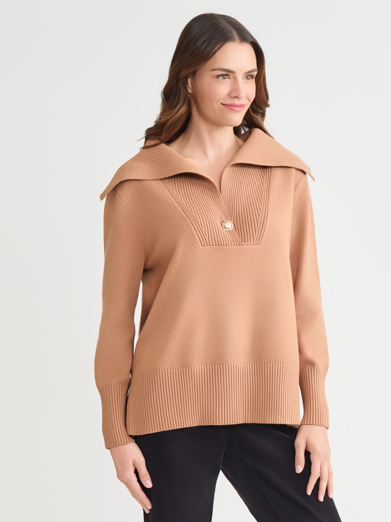 Oversized Collared Sweater