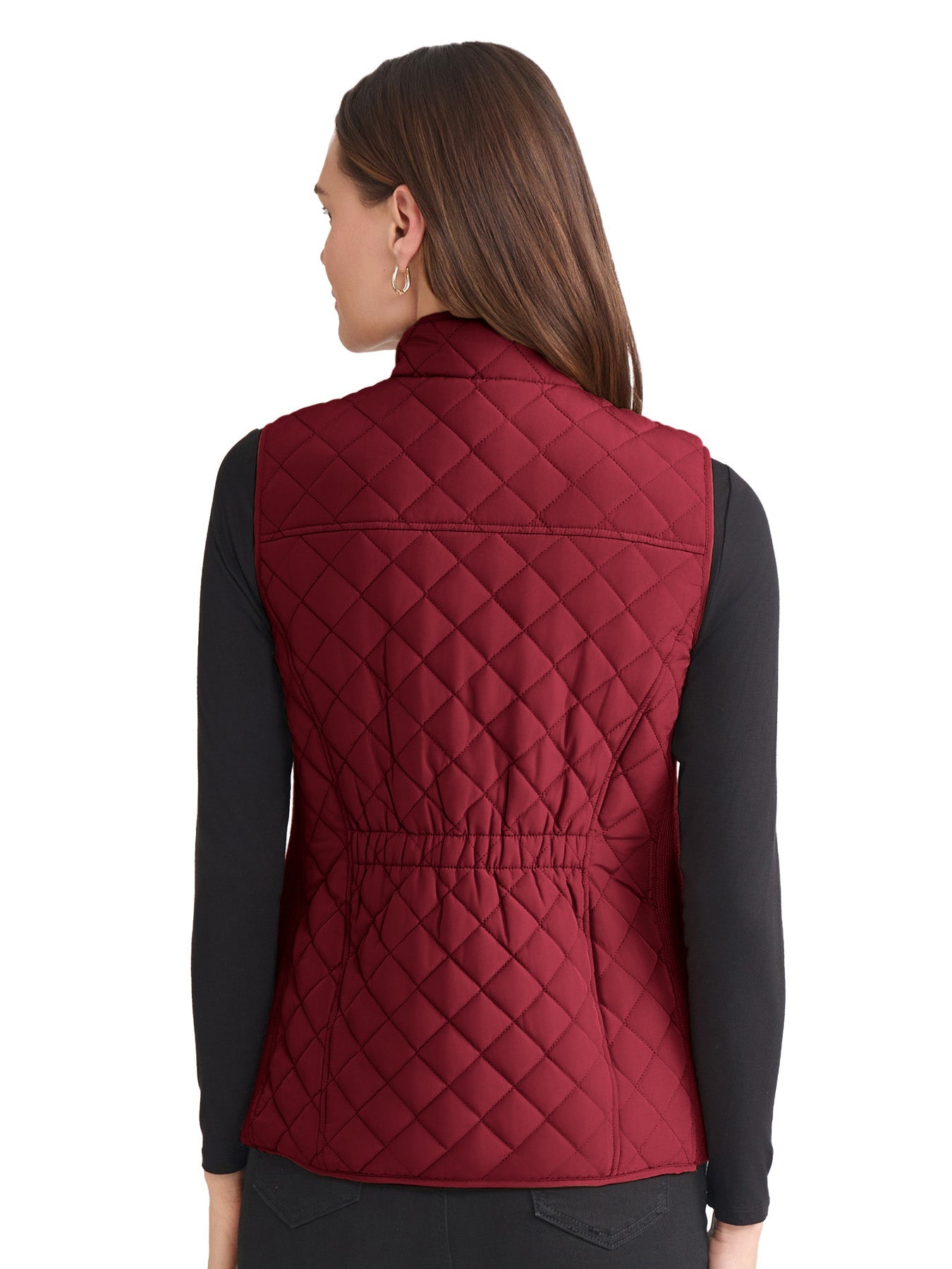 Zip-Front Quilted Vest