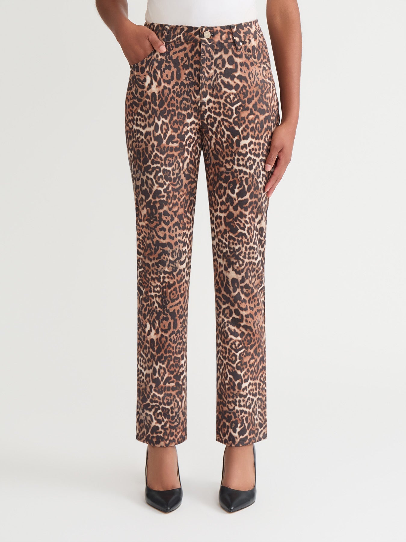Lexington Straight Leg Pants, Printed Suede