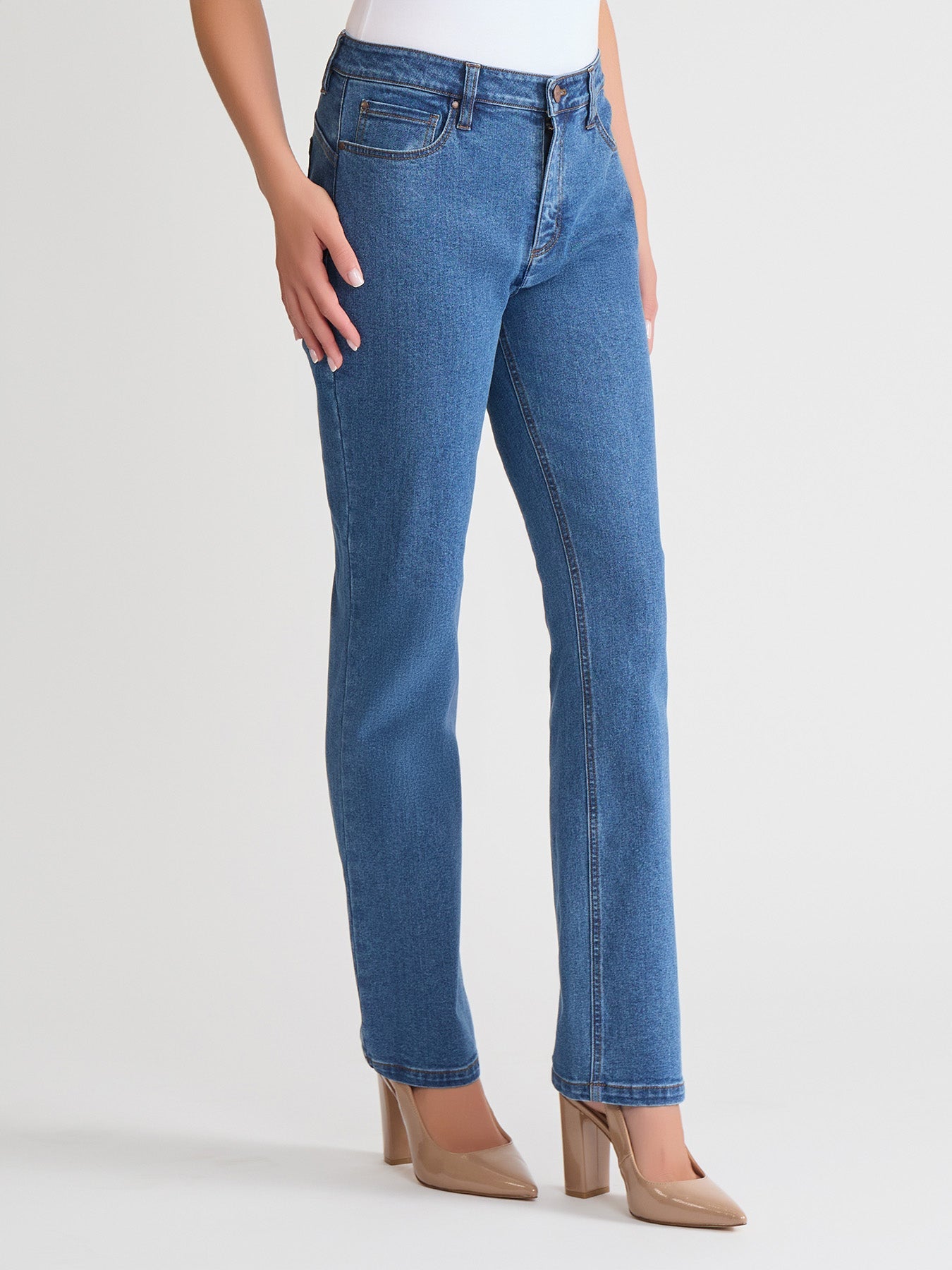 Lexington Straight Leg Jeans, Oasis Wash