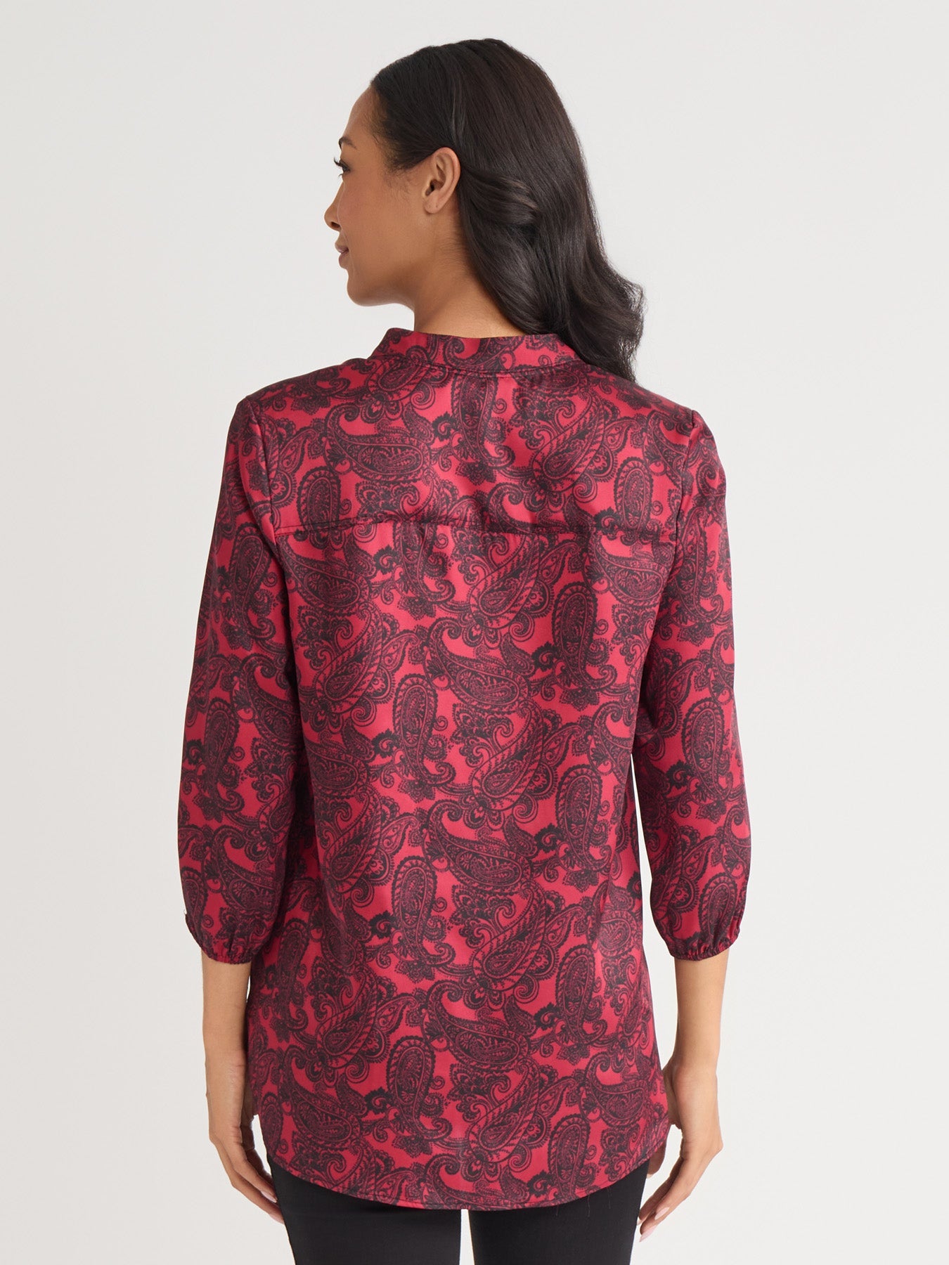 V-Neck Pleated Kelly Blouse