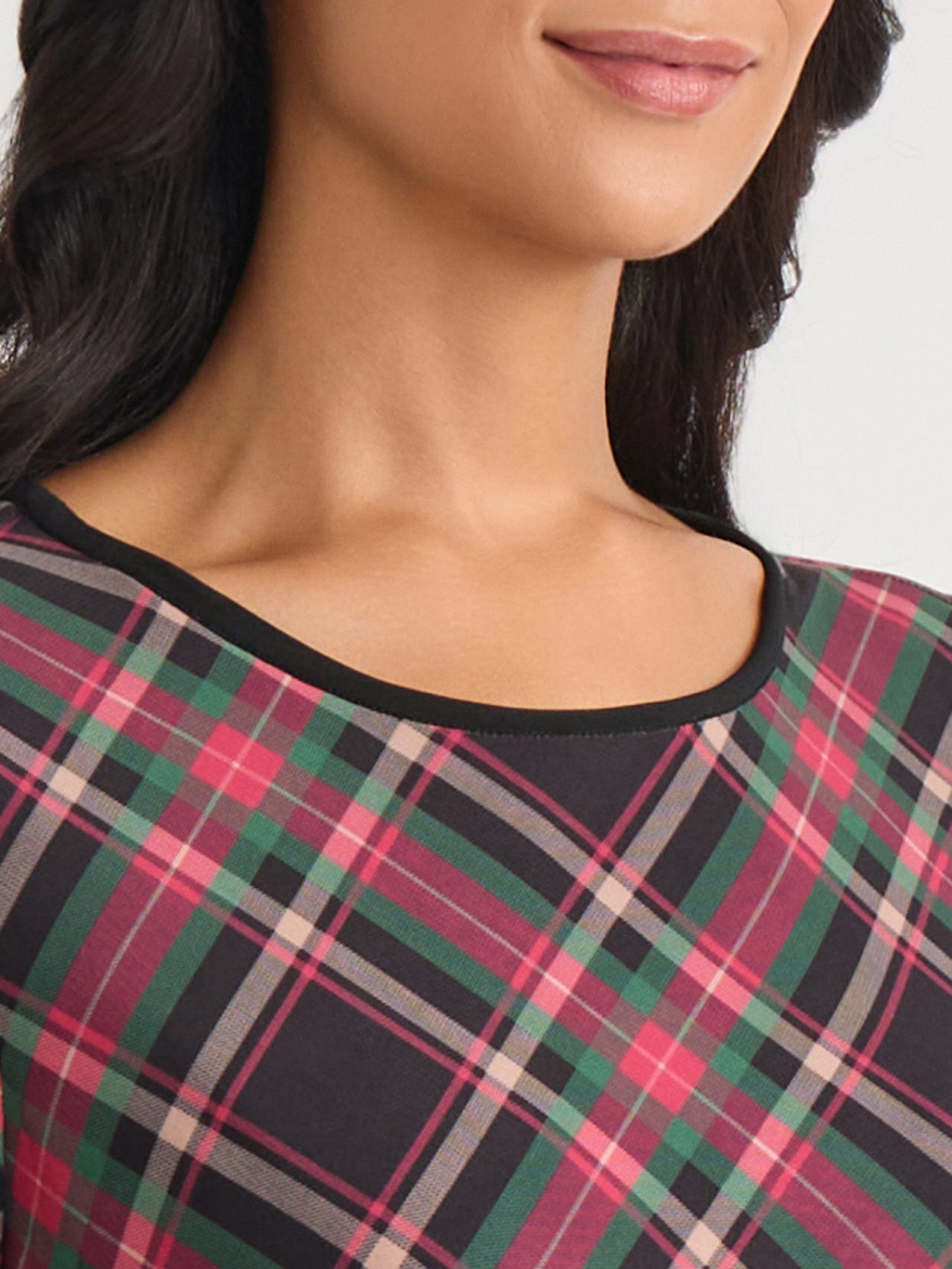 Puff Sleeve Crew Neck Top
