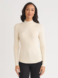 Plus Ribbed Mock Neck Sweater