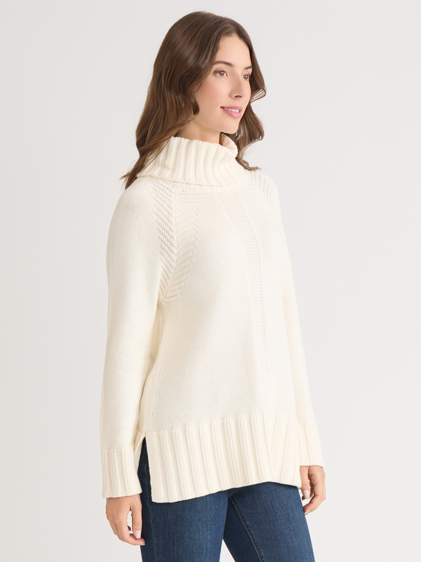 Herringbone Detail Sweater