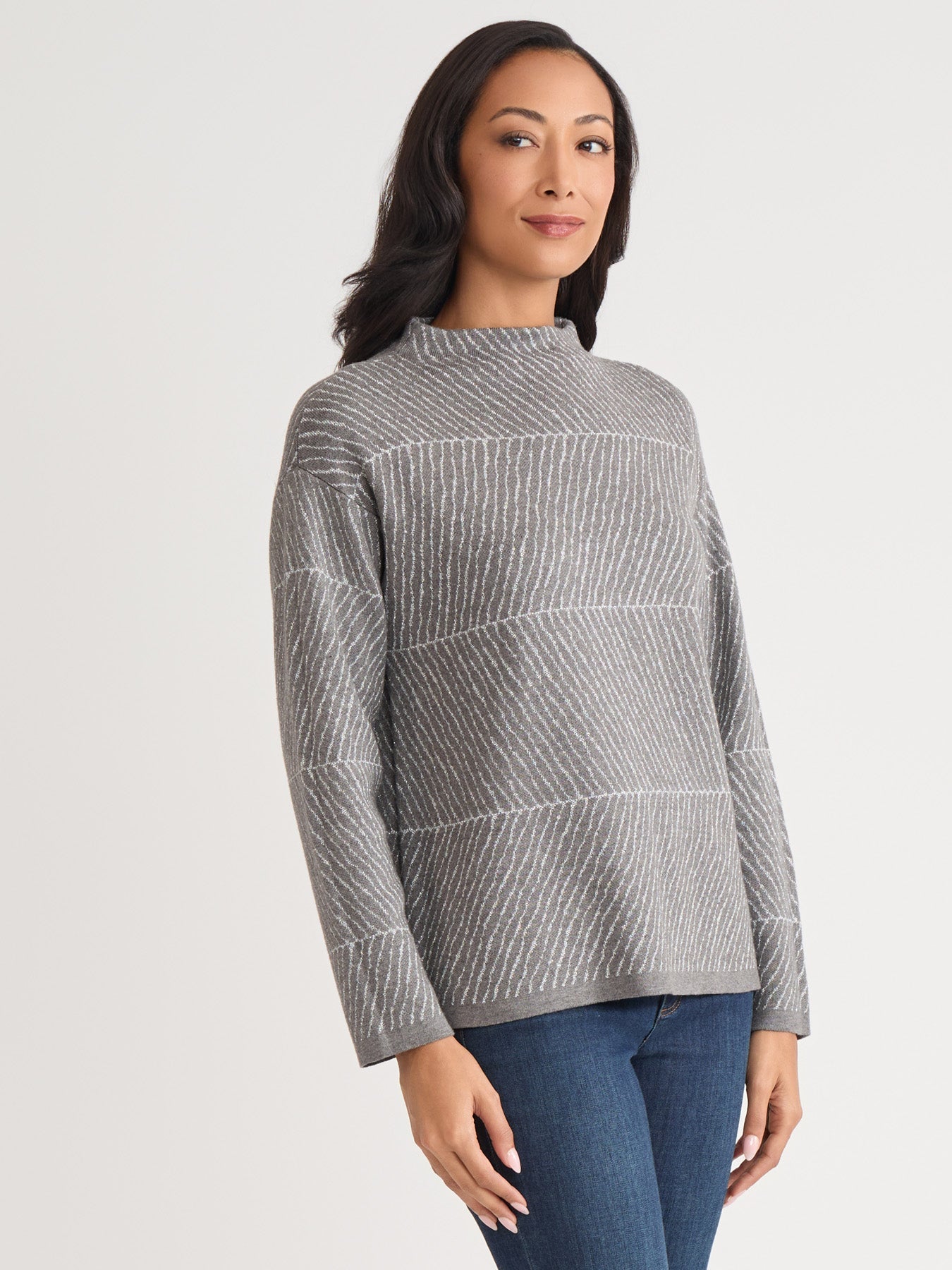 Lurex Crew Neck Sweater