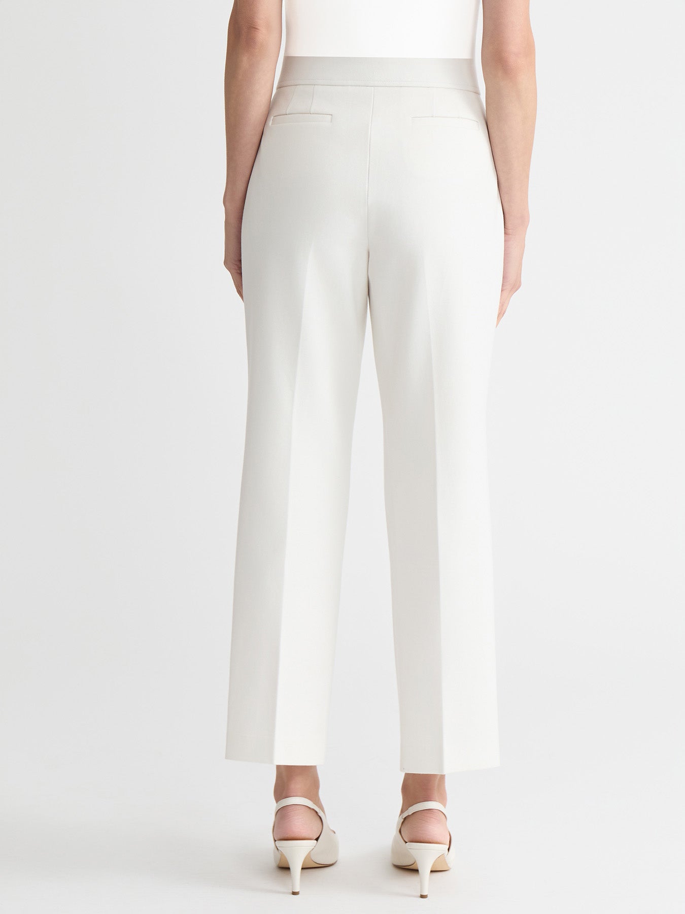 Pull-On Pintuck Trouser, Straight Leg