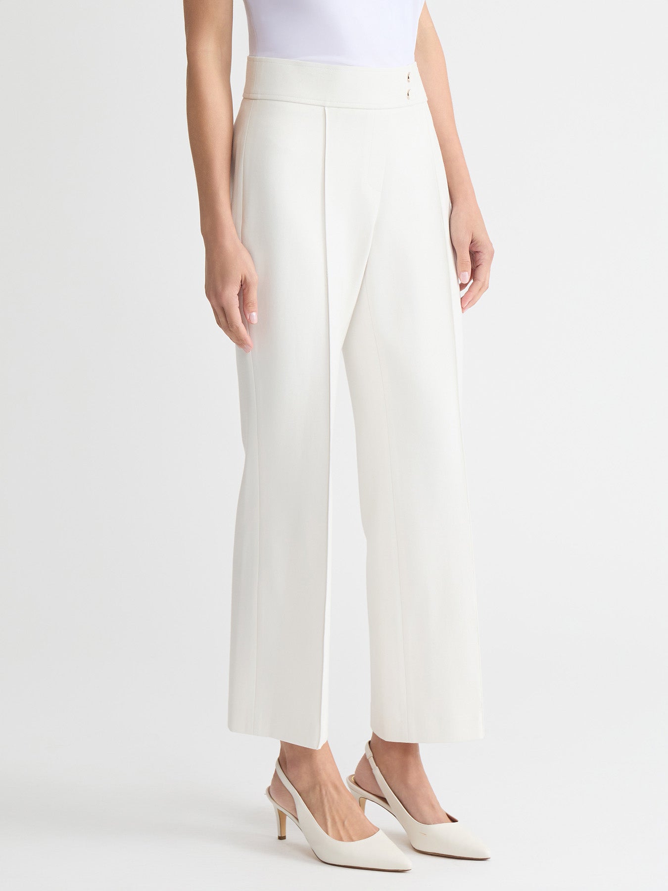 Pull-On Pintuck Trouser, Straight Leg