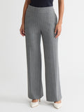 Petite Pull-On Wide Leg Trouser, Pinstripe