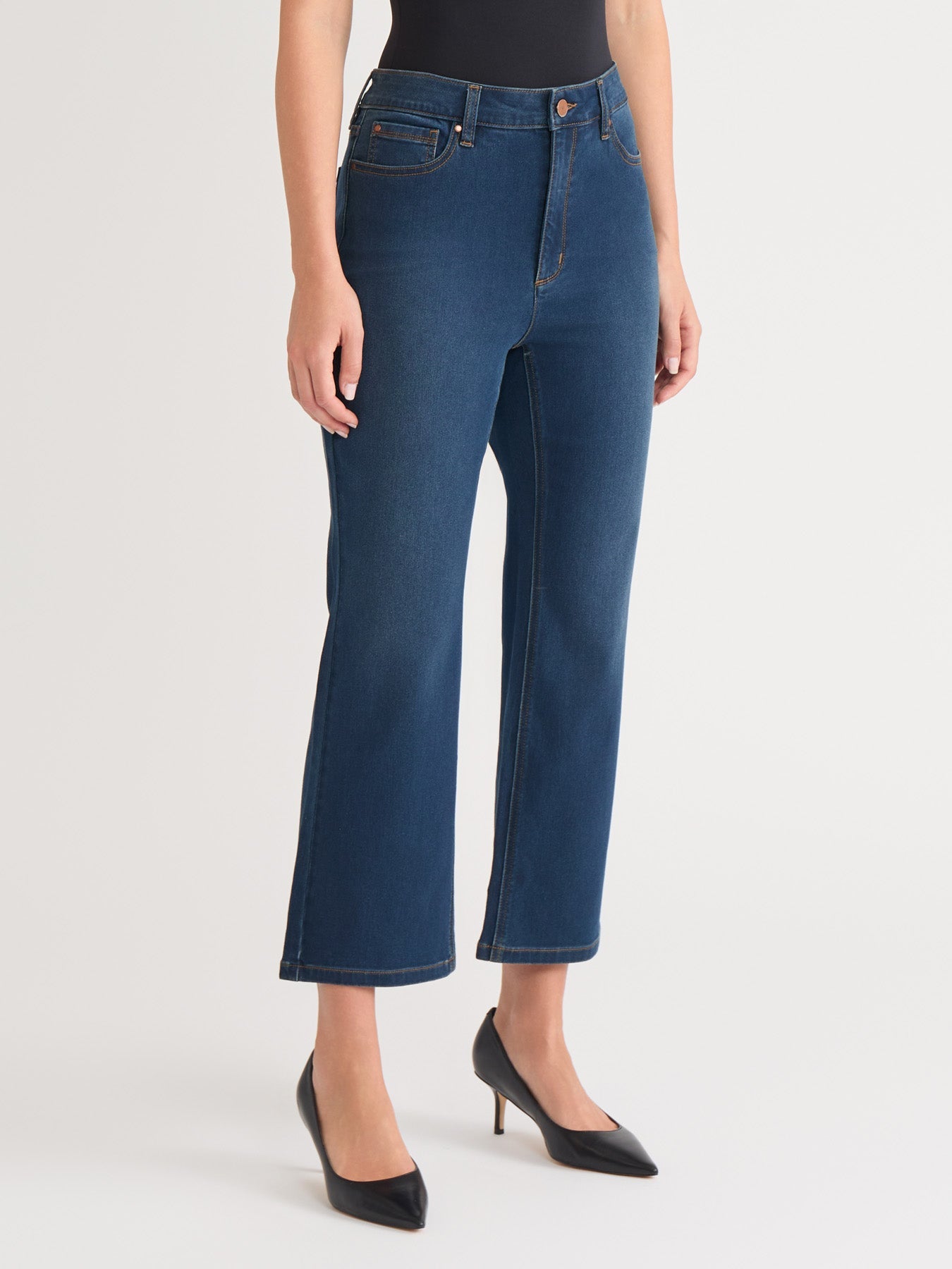 Lexington Cropped Kick Flare Jeans