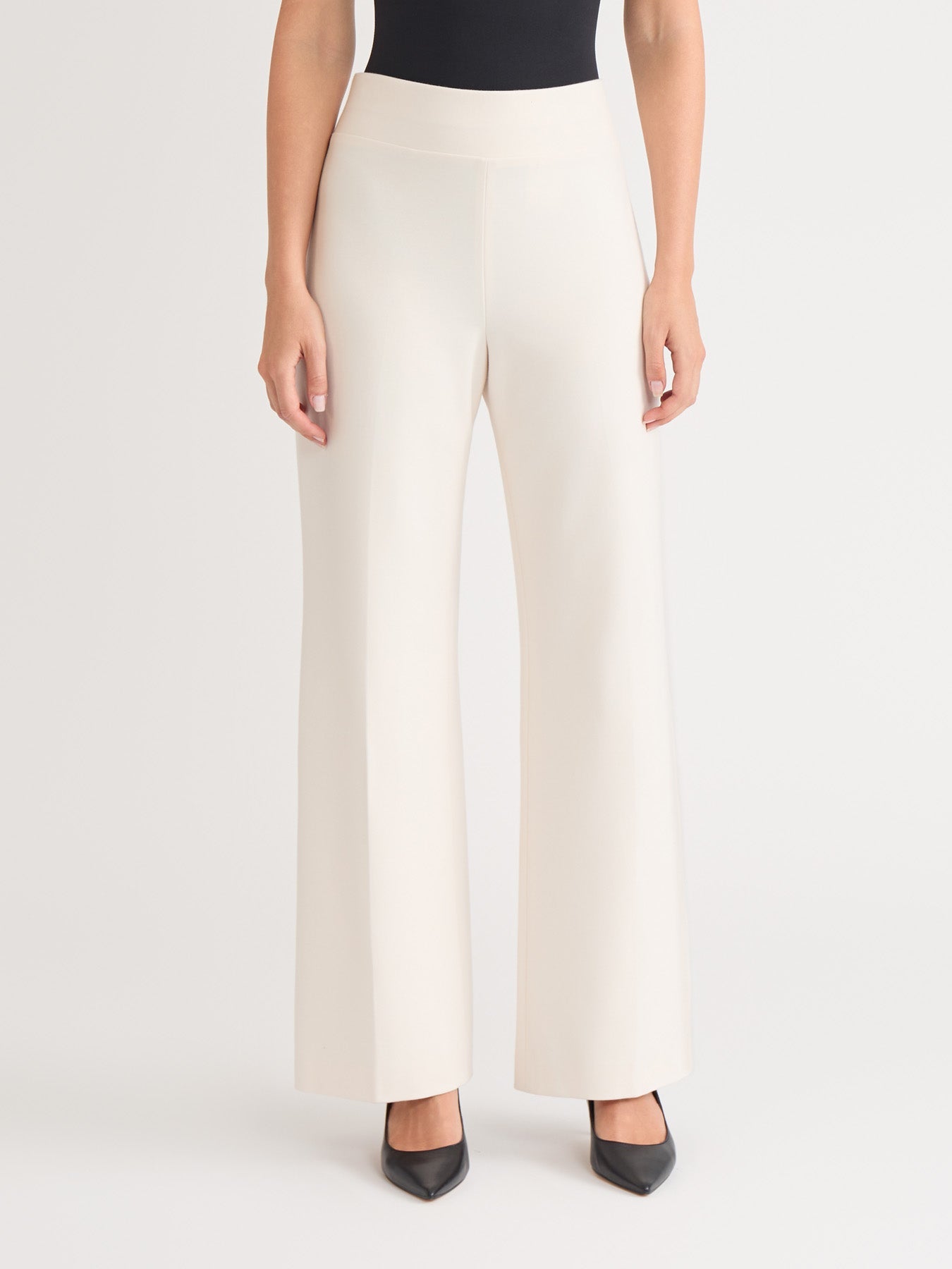 Pull-On Wide Leg Pant, Heavy Serenity Knit