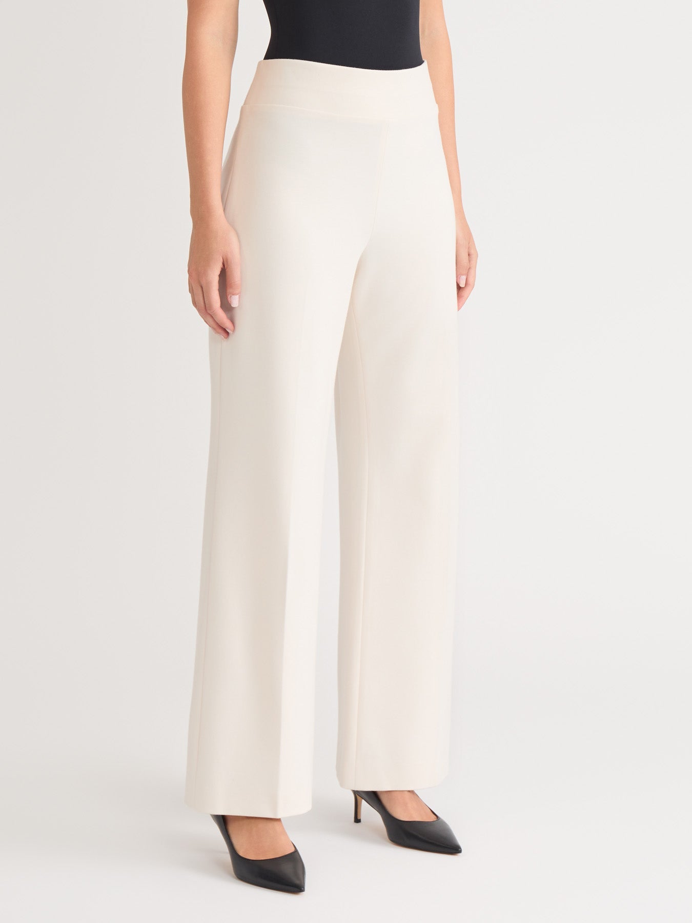 Pull-On Wide Leg Pant, Heavy Serenity Knit