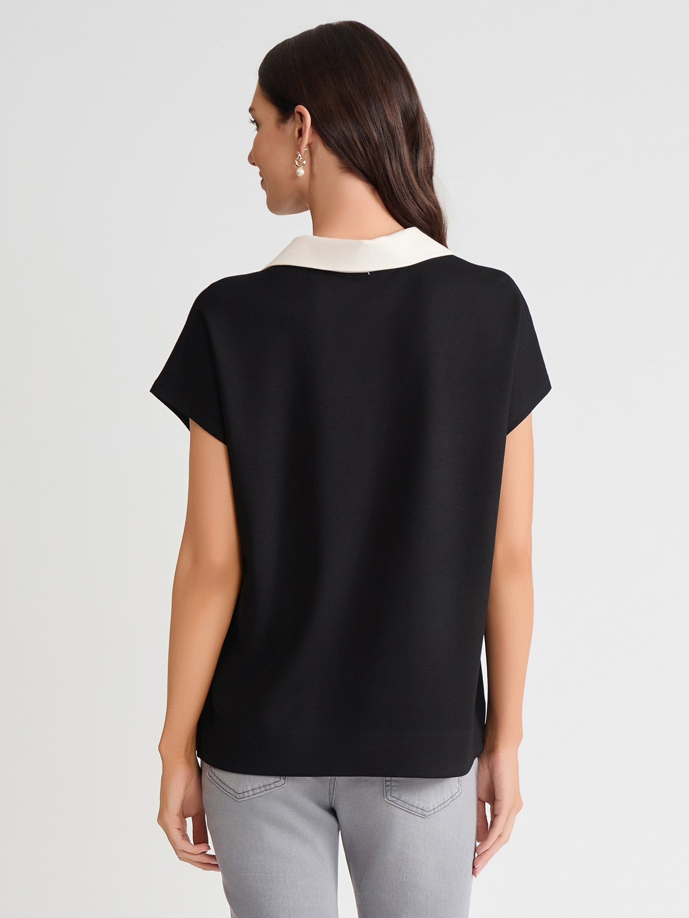 Extended Shoulder Polo Top