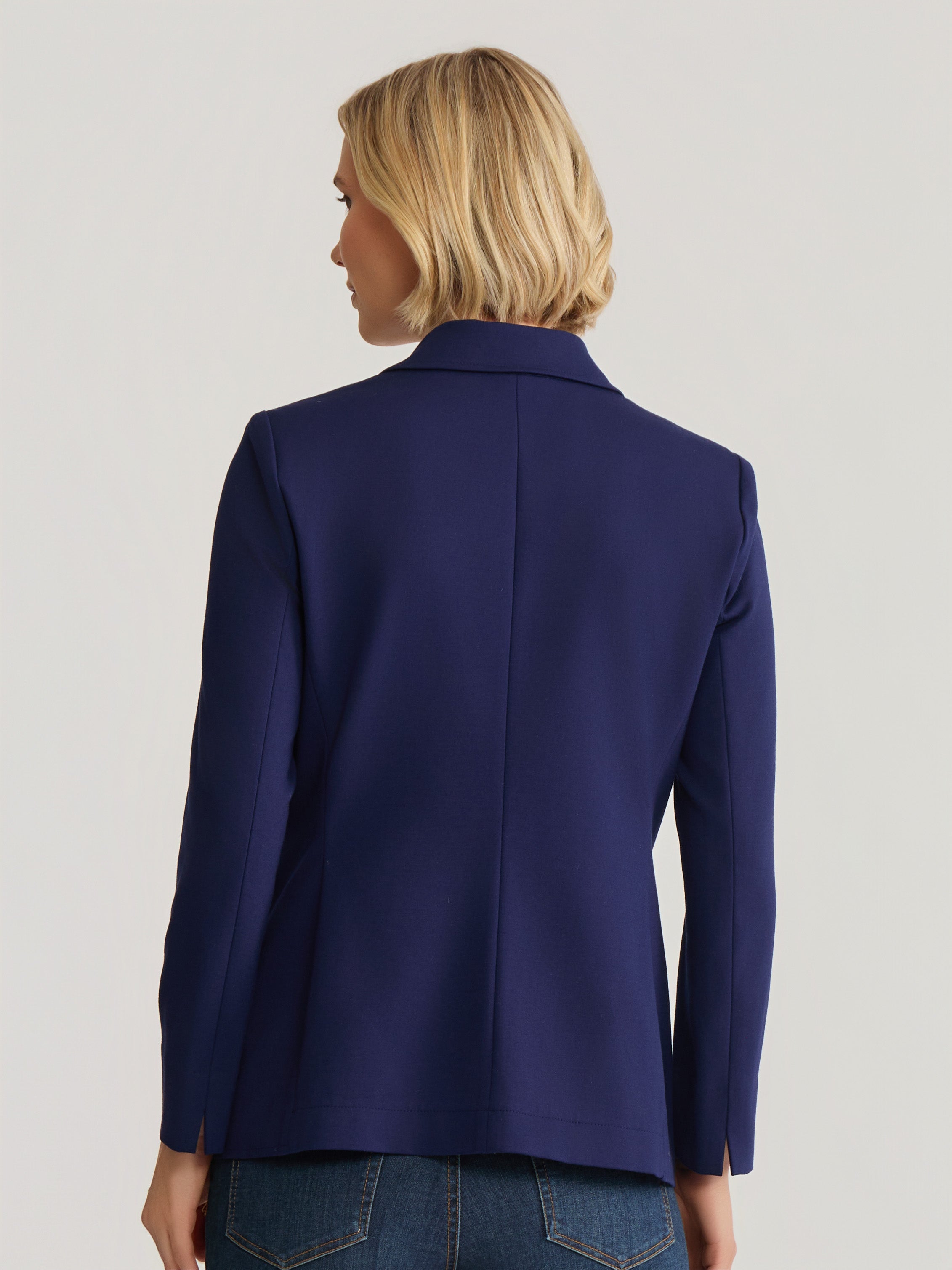 Two Button Notch Collar Jacket, Modern Compression
