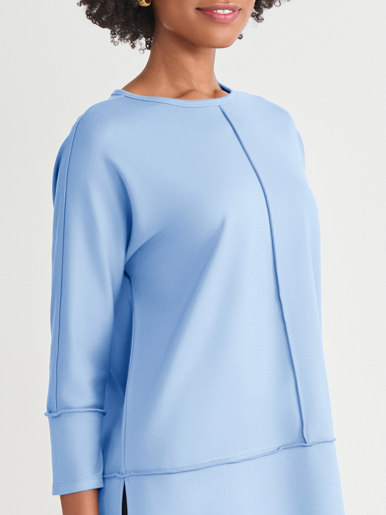 Petite Seam Detail Dolman Tunic