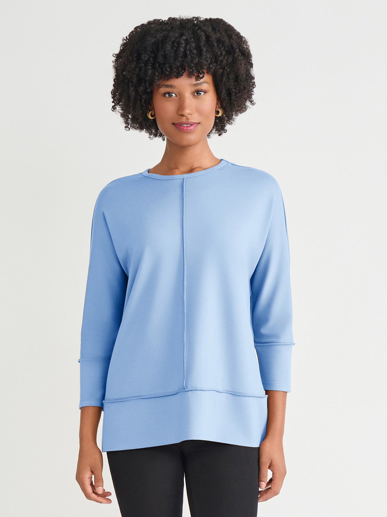 Plus Seam Detail Dolman Tunic