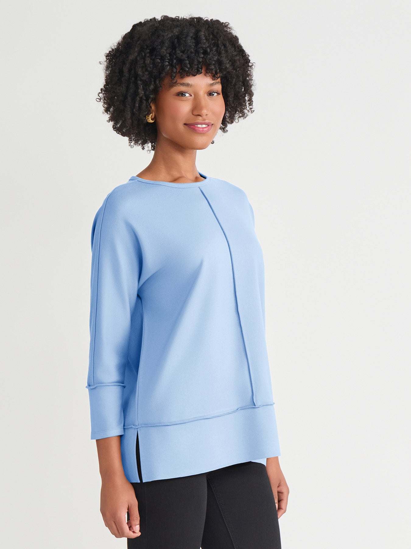 Petite Seam Detail Dolman Tunic